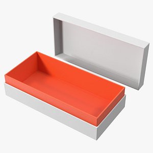 Opened Sunglasses Box 3D