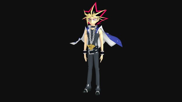 Yami Yugi yugioh anime lowpoly 3D model 3D 모델 - TurboSquid 1952435