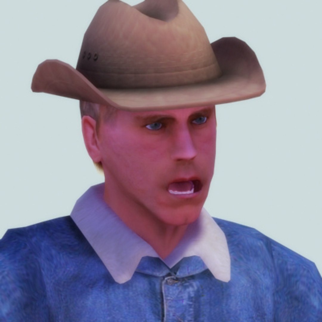 Cowboy Rigged 3d Model