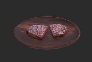 3D chopped grilled steak