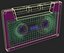 3D double cassette stereo