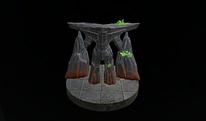 3D Stone Guardian Golem