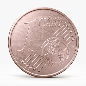 3d euro cent model