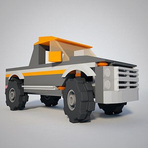 Low Poly Pick Up Truck