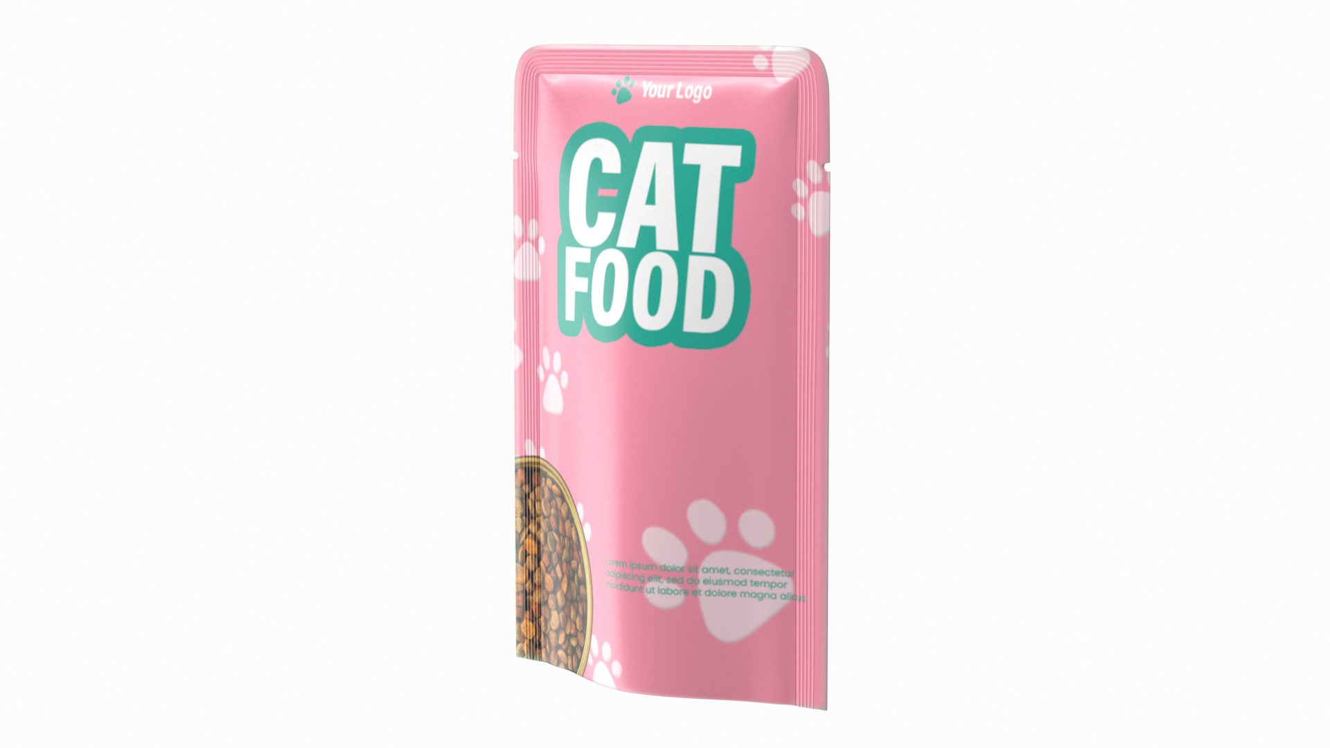 3D Cat Food Pouch Mockup TurboSquid 2105084