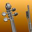 violin zbrush strings obj