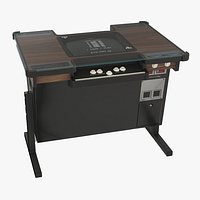 Asteroids Arcade Cocktail Cabinet