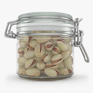 Pistachios in a Glass Jar