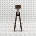 Bar Long Chair 3D model