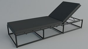 chairs outdoor morocco chaise longue 3D model