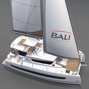 3D Catamaran BALI 4 2 3D model