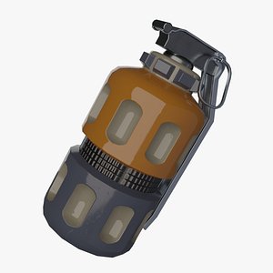 3D Sci-Fi Gas Grenade model