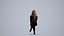 00398Mila013 - Adult Caucasian woman waiting in office wearing transitional seasonal business attire