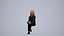00398Mila013 - Adult Caucasian woman waiting in office wearing transitional seasonal business attire