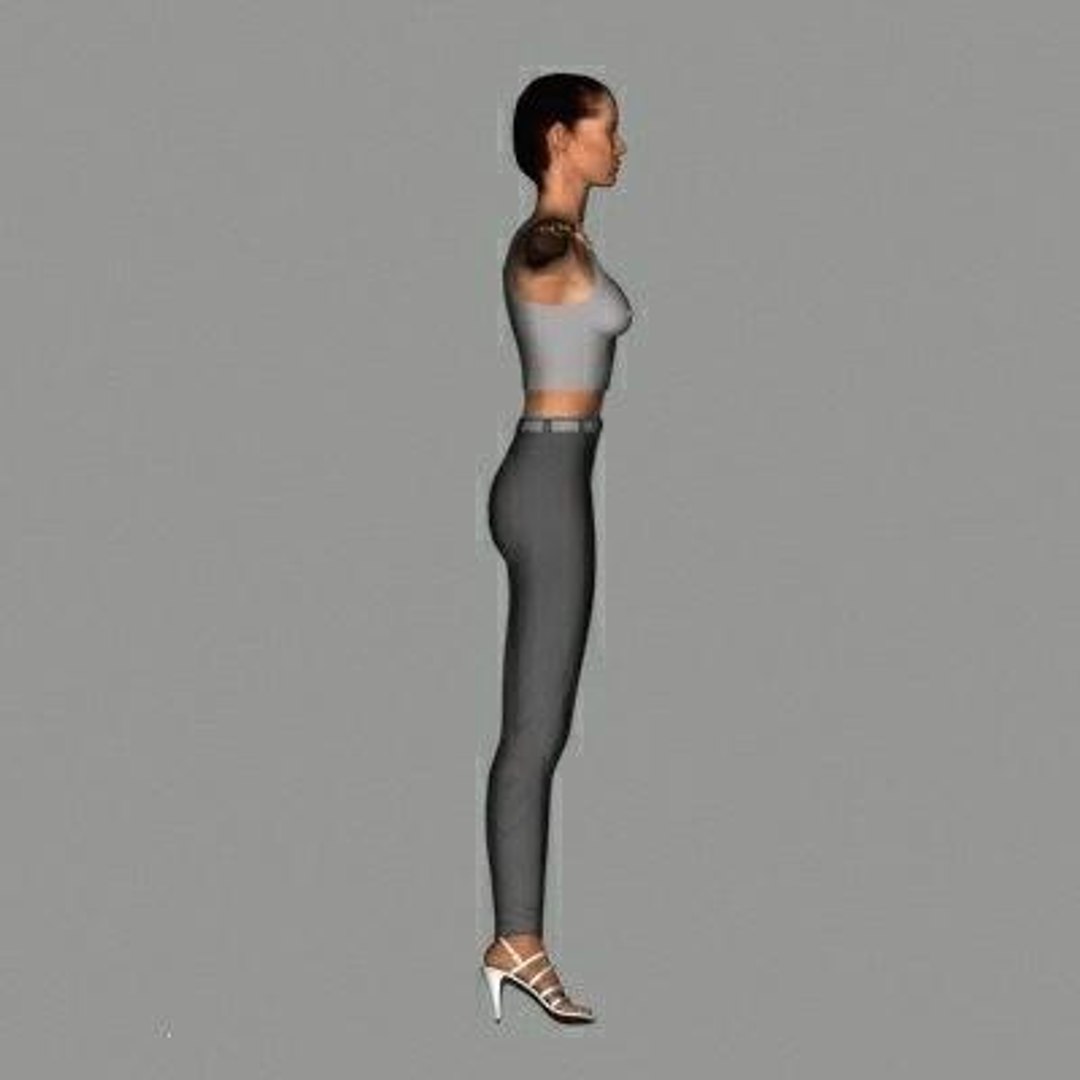 3d Character Human Female Model
