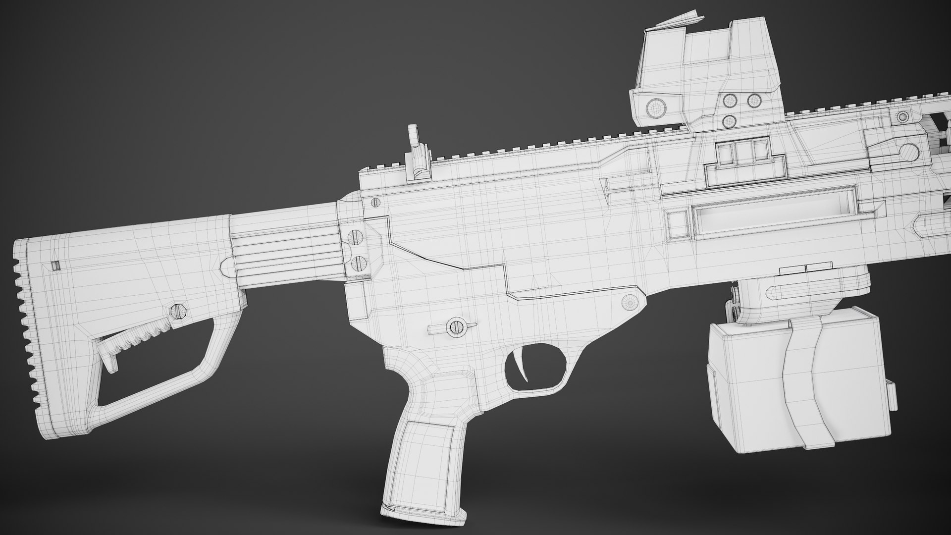 3D SIG Sauer XM250 Machine Gun 2022 model TurboSquid 1973067