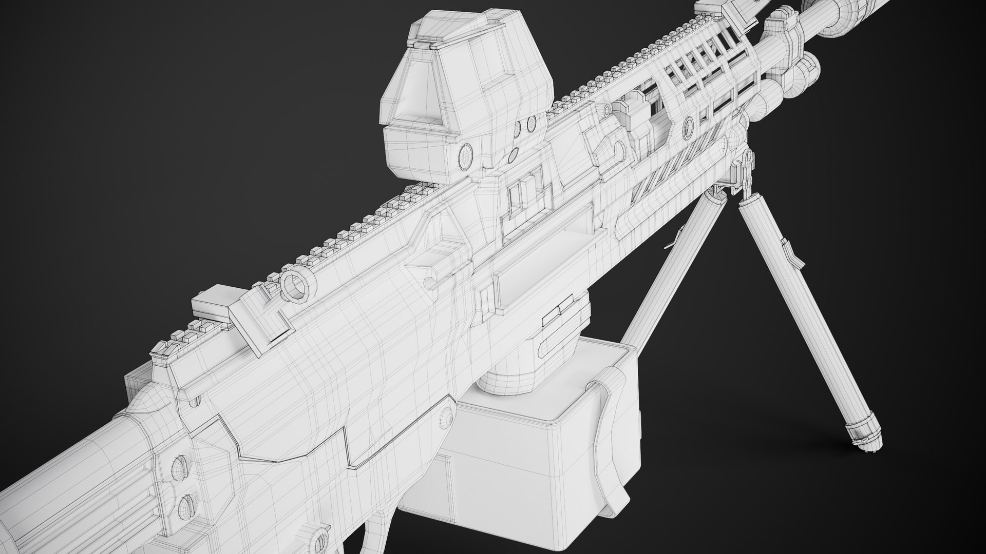 3D SIG Sauer XM250 Machine Gun 2022 model TurboSquid 1973067