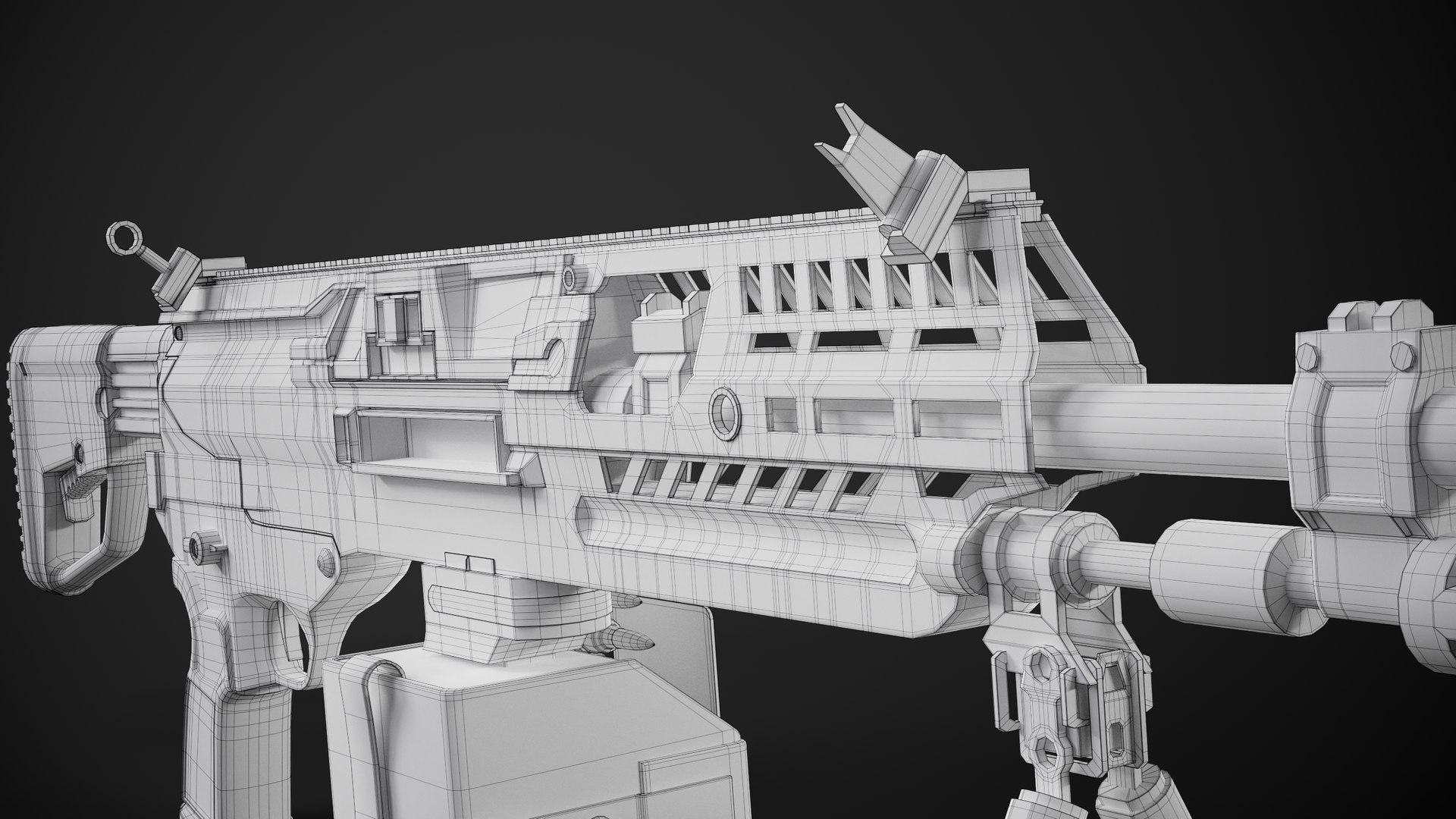 3D SIG Sauer XM250 Machine Gun 2022 model TurboSquid 1973067