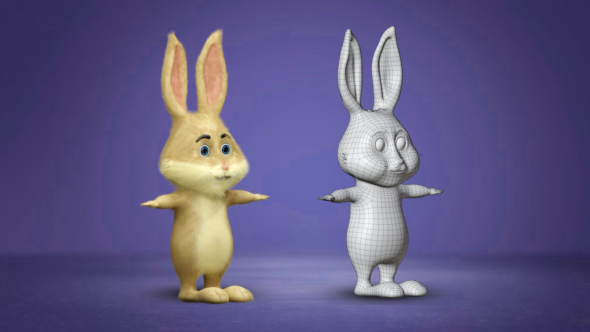 Cartoon Rabbit Rigged 3D - TurboSquid 2022487