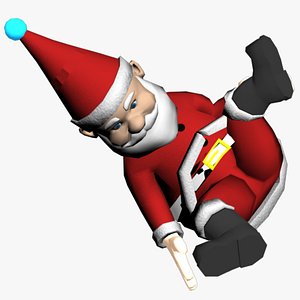Santa Claus Christmas Dance Animated 3D model  3D model