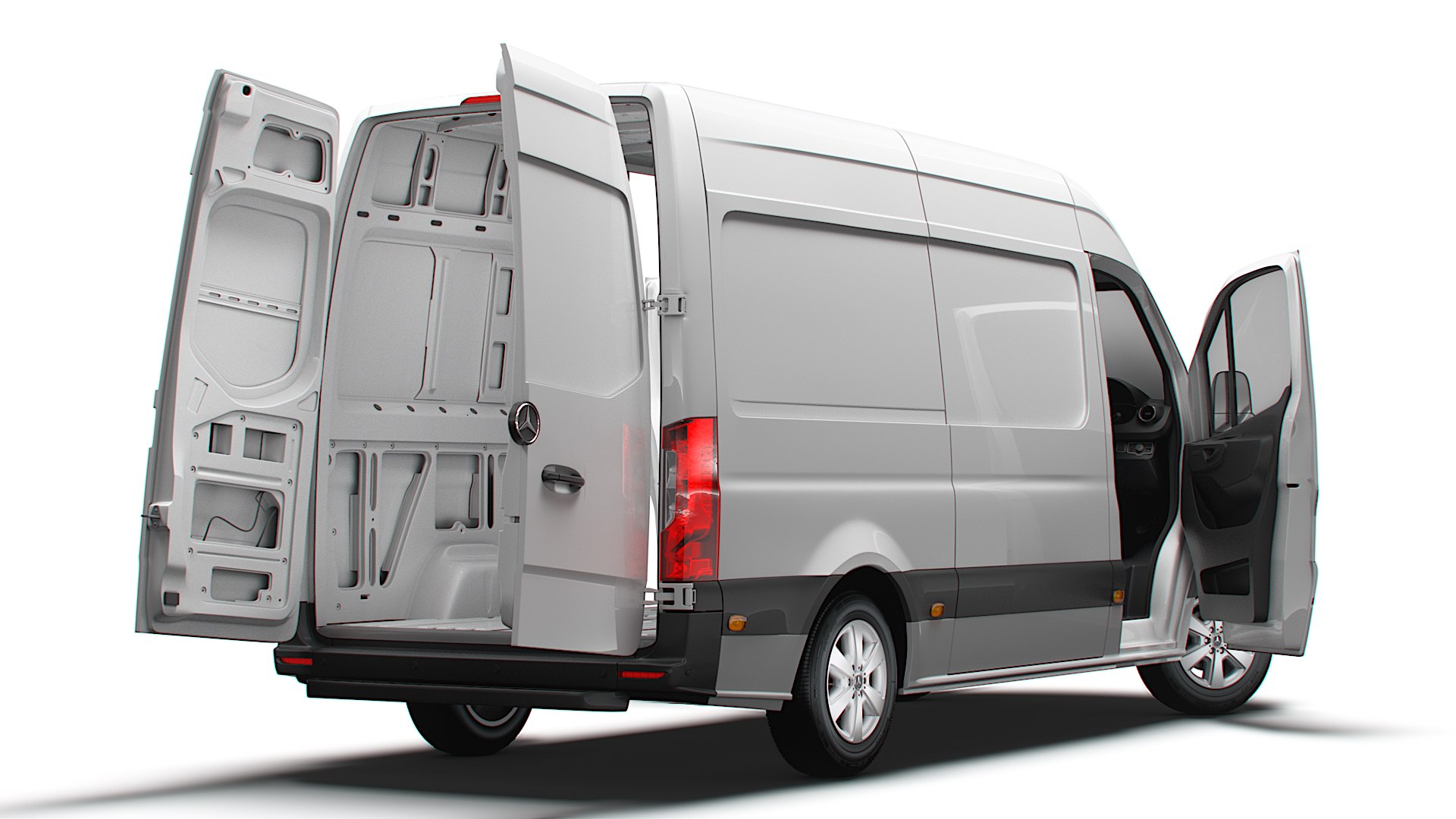 Mercedes Benz Sprinter L2H2 RWD HQ Interior 2025 UKspec 3D Model ...