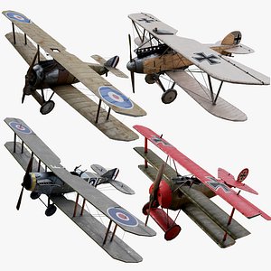 WW1 Aircraft Fighter Realtime Bundle