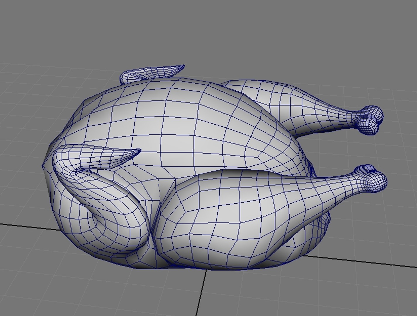 Roast Chicken 3d Fbx