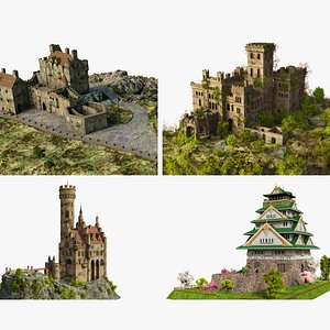 3D Famous Castles Collection