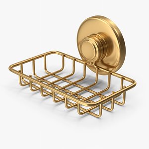 3D Wall Soap Dish Gold 2