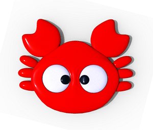 3d little crab model