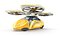 Sci-Fi Taxi Individuale Futuristico Aircraft Rig