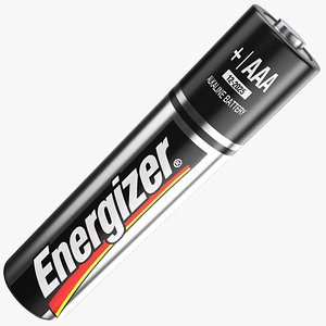 3D Detailed Battery AAA Energizer