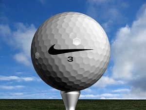 3d golf ball model
