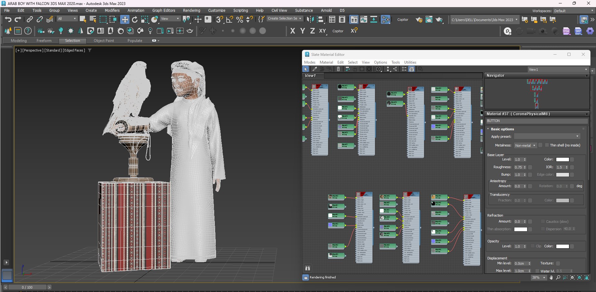 Arab boy with Falcon 3D model https://p.turbosquid.com/ts-thumb/M8/oL7Vgc/RF/3dsmaxscreenshot/jpg/1758189891/1920x1080/fit_q87/4f14a8e2f14227458058e6655267925e4d9f2f91/3dsmaxscreenshot.jpg