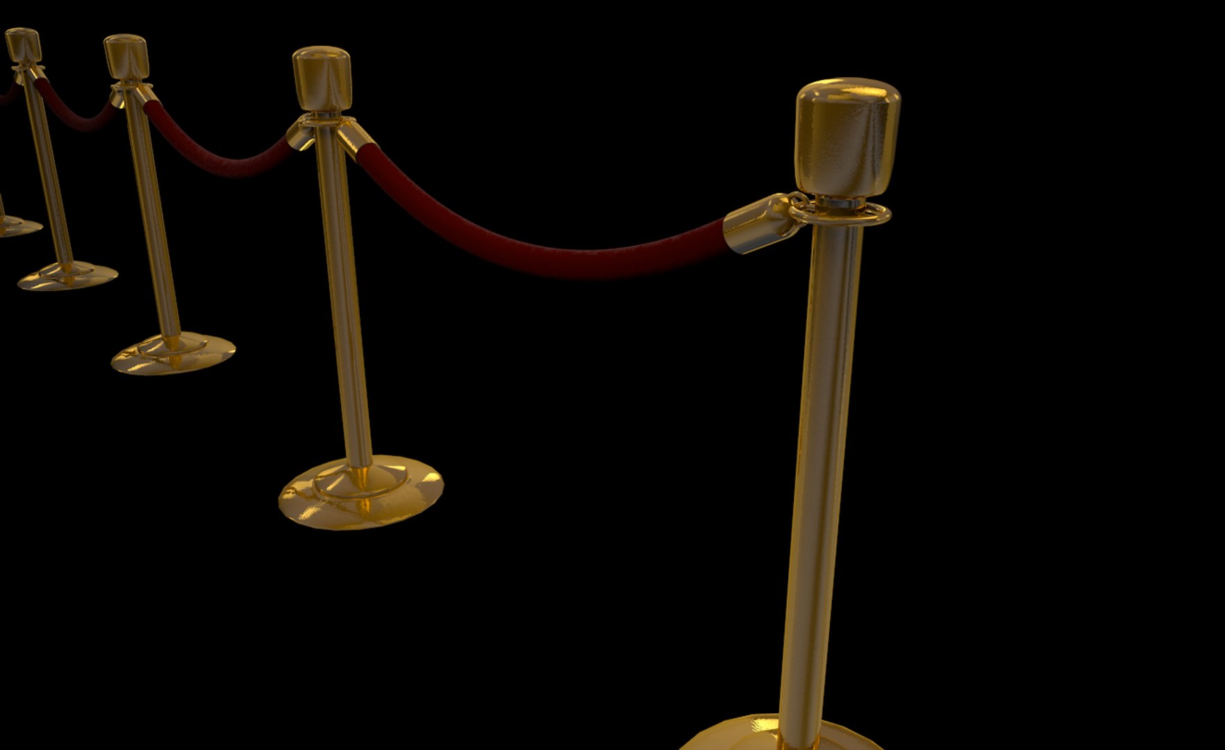 c4d velvet rope