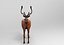 modelo de veado low poly game pronto