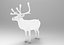 modelo de veado low poly game pronto
