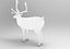 modelo de veado low poly game pronto