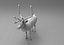 modelo de veado low poly game pronto