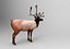 modelo de veado low poly game pronto