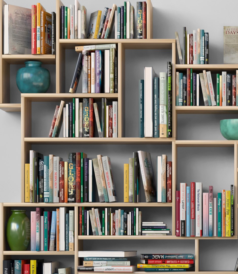3D book shelf https://p.turbosquid.com/ts-thumb/M8/wuby2Q/jKnrOPW0/3/jpg/1563810990/1920x1080/fit_q87/a4de101f48247ad3eeb39822b18895c79a3d0a5f/3.jpg