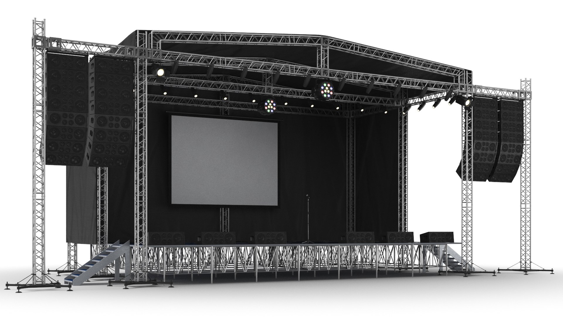 Модель сцены. Deluxe Concert Stage.