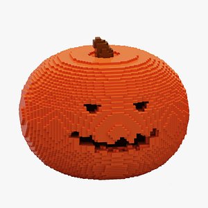 Voxel Halloween Pumpkin 3D model