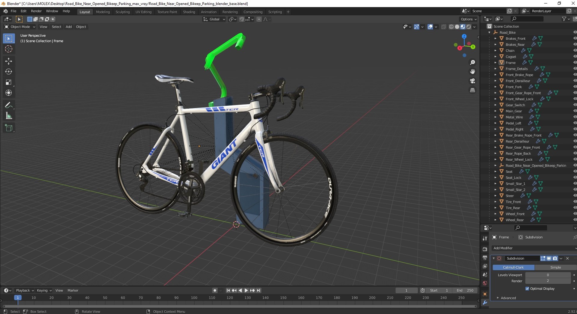 Road Bike Near Opened Bikeep Parking 3D model https://p.turbosquid.com/ts-thumb/M9/7OyQps/S4/roadbikenearopenedbikeepparkingc4dmodel042/jpg/1683827484/1920x1080/fit_q87/1efa52080048bd0ba4f252455a3838c068e00b1c/roadbikenearopenedbikeepparkingc4dmodel042.jpg