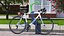 Bicicleta de carretera cerca del estacionamiento Bikeep abierto