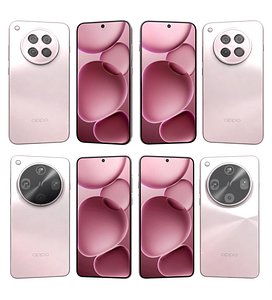 OPPO Find X8 Ultra Morning Light And OPPO Find X8s Cherry Blossom Pink 3D model