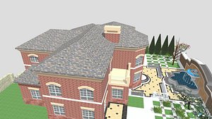 Complete European Garden Kit Baroque Estate 3D Model Set