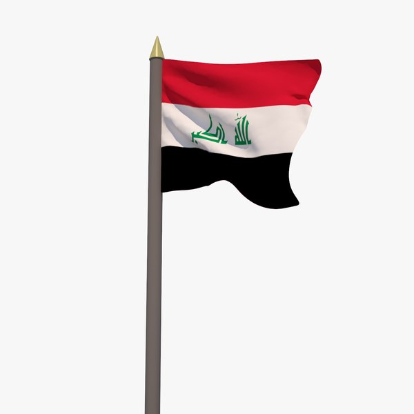 Irak Flagge - Irakische Republik - Animiert 3D-Modell - TurboSquid 1189988