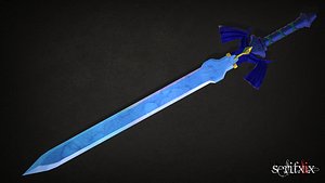 3d model of master sword