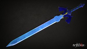Master Sword - lowPoly MidPoly
